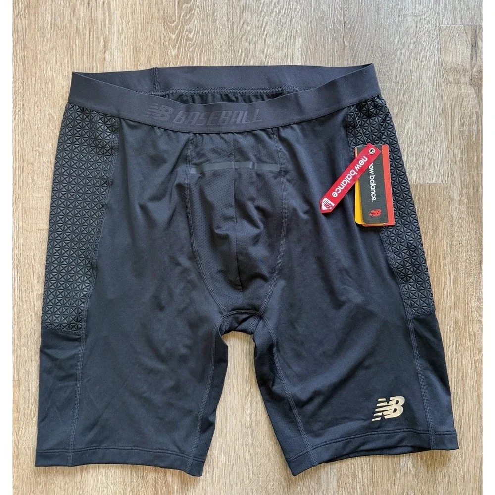 New Balance Men's XL Baseball Slider Short Black NWT